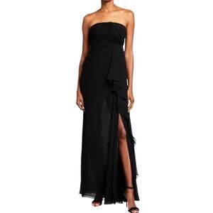 Cinq A Sept Solid Yuki Gown Size 2 Black Strapless. Never worn, still has tags.